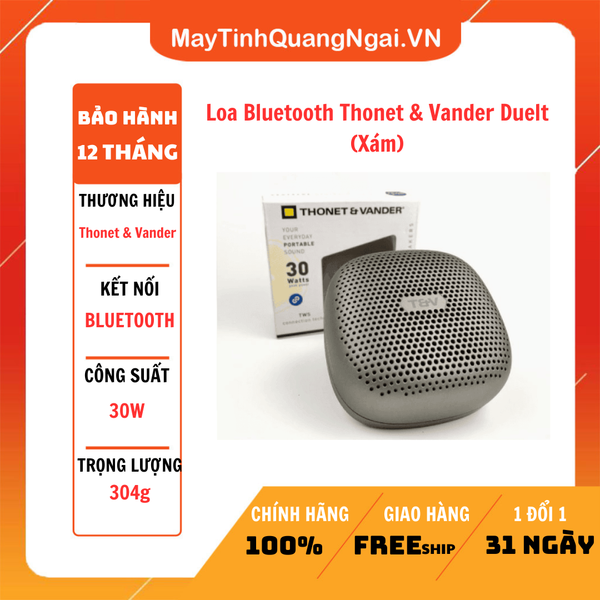 Loa Bluetooth Thonet & Vander Duelt (Xám)