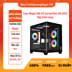 Case Magic GM-02 Curved Đen (M-ATX) Mặt kính cong