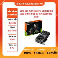 Card màn hình Gigabyte GeForce RTX 5060 WINDFORCE 8G (GV-N5060WF2-8GD)