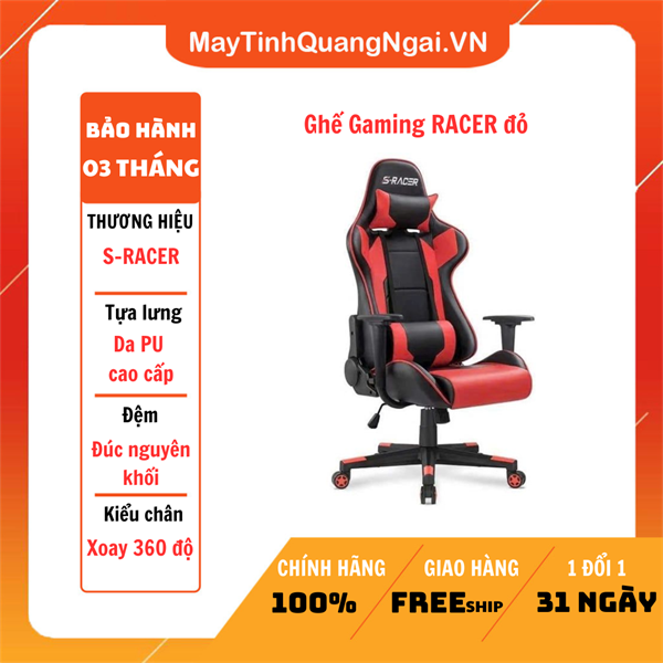 Ghế Gaming RACER đỏ