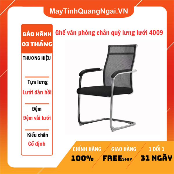 Ghế văn phòng chân quỳ lưng lưới 4009