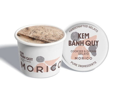 Cookies and Cream Gelato- Kem bánh quy (Kem hũ 120ml)