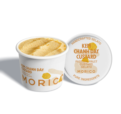 Passion Fruit Custard Gelato - Kem chanh dây (Kem hũ 120ml)