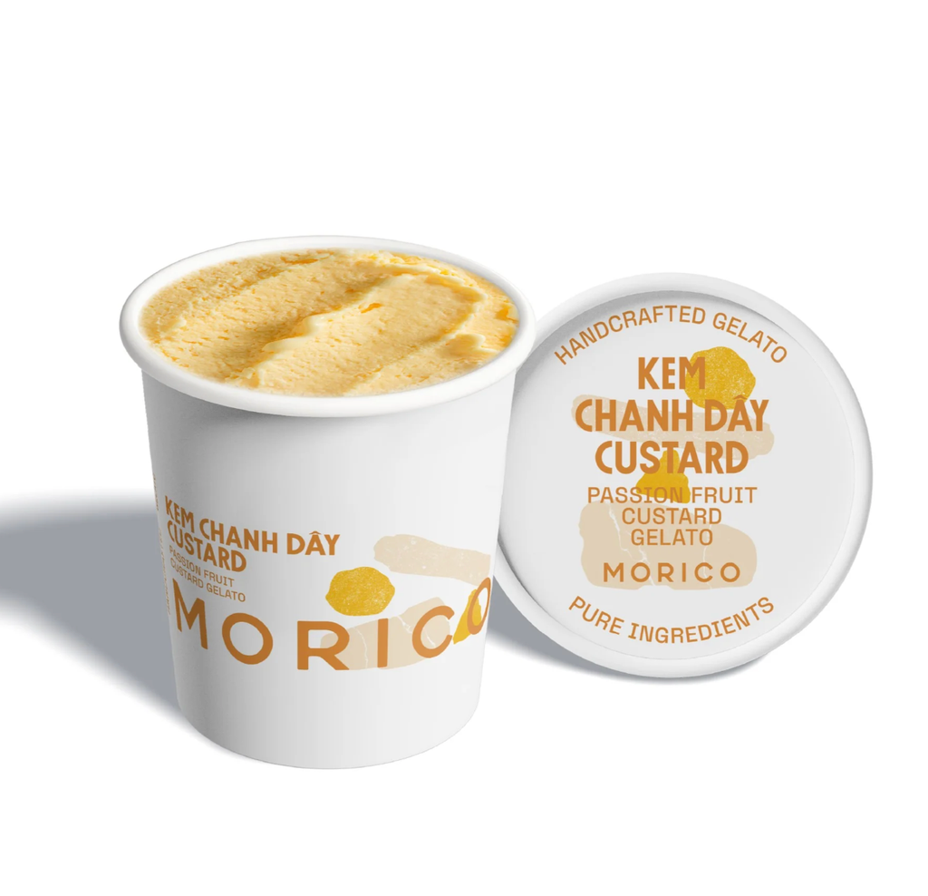 Passion Fruit Custard Gelato - Kem chanh dây (Kem hũ 120ml)