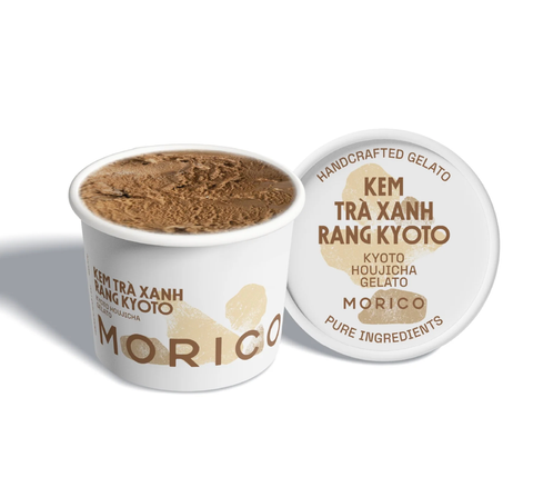 Kyoto Houjicha Gelato - Kem trà xanh rang Houjicha (Kem hũ 120ml)