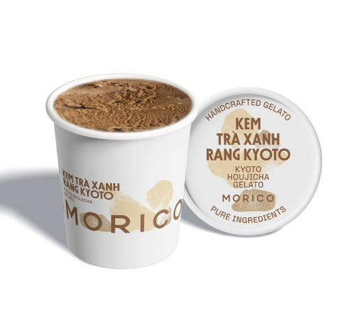 Kyoto Houjicha Gelato - Kem trà xanh rang Houjicha (Kem hũ 120ml)