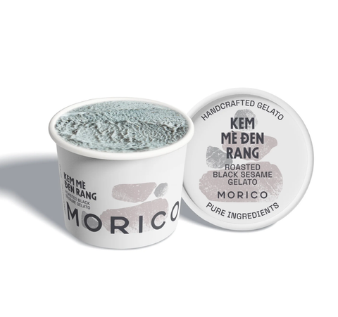 Roasted Black Sesame Gelato- Kem mè đen (Kem hũ 120ml)