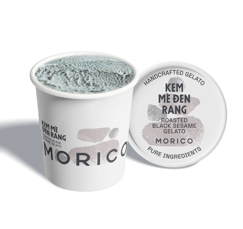 Roasted Black Sesame Gelato- Kem mè đen (Kem hũ 120ml)