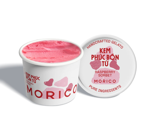 Raspberry Sorbet- Kem phúc bồn tử (Kem hũ 120ml)