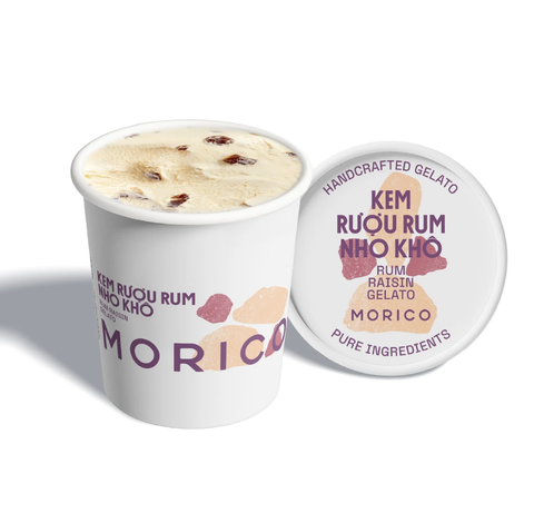 Rum Raisin Gelato - Kem rượu Rum (Kem hũ 120ml)