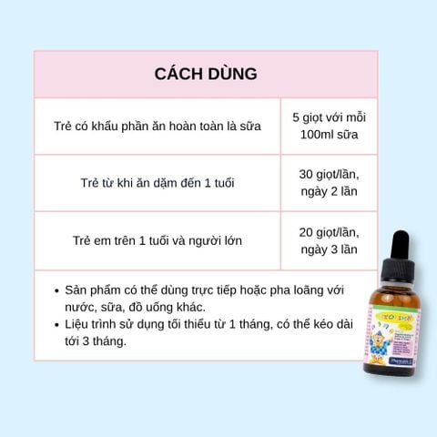  Fitobimbi Omega Junior (30ml) - Hỗ trợ phát triển trí não và thị lực 