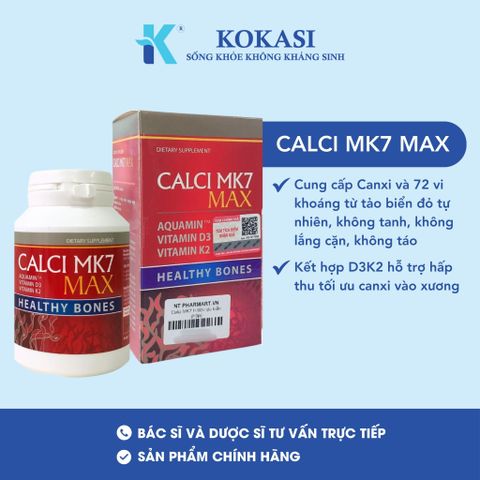  CALCI MK7 MAX – Giúp bổ sung canxi 
