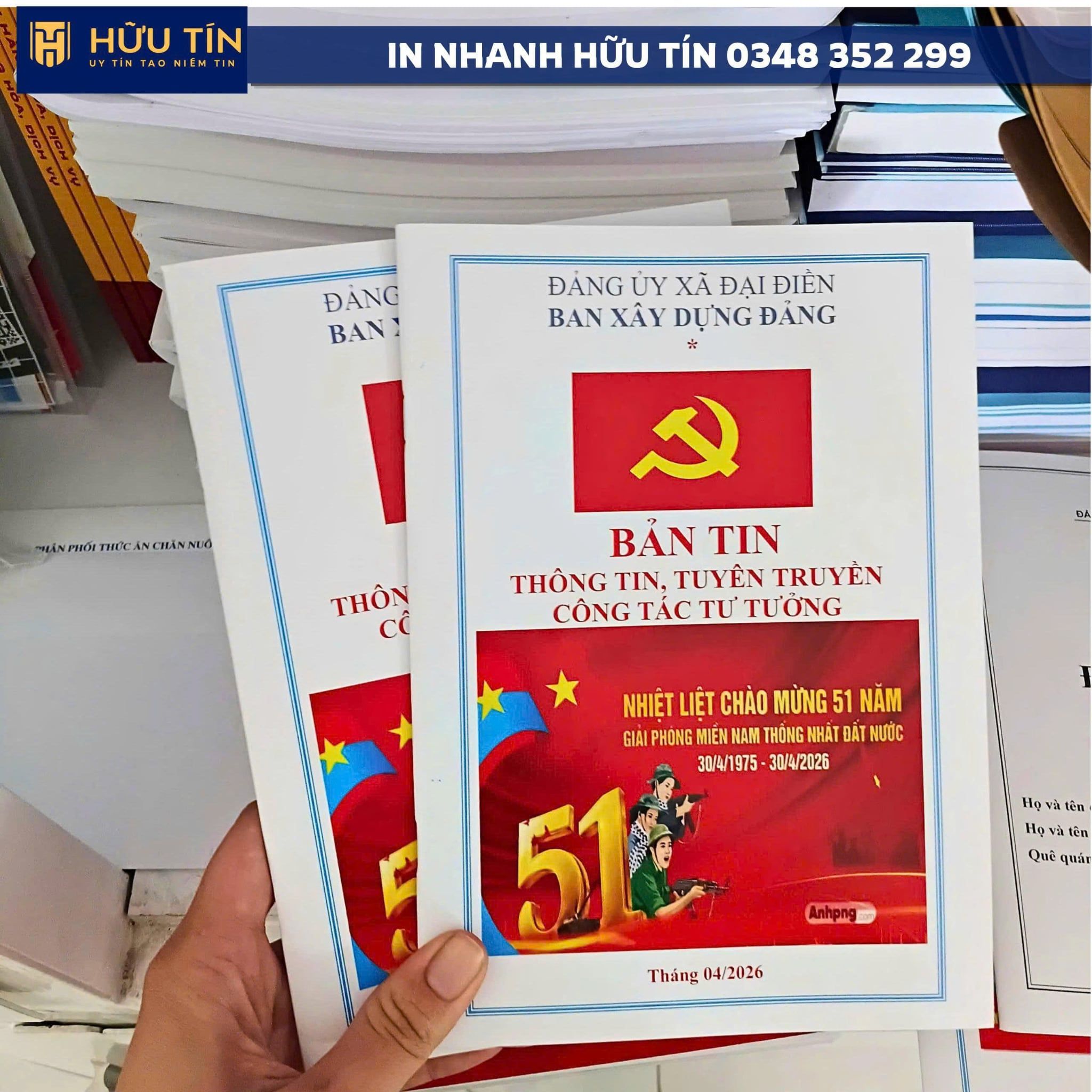  In Sổ, Tài Liệu Đa Dạng Qui Cách Chuẩn Qui Định Cơ Quan Tại Bến Tre 