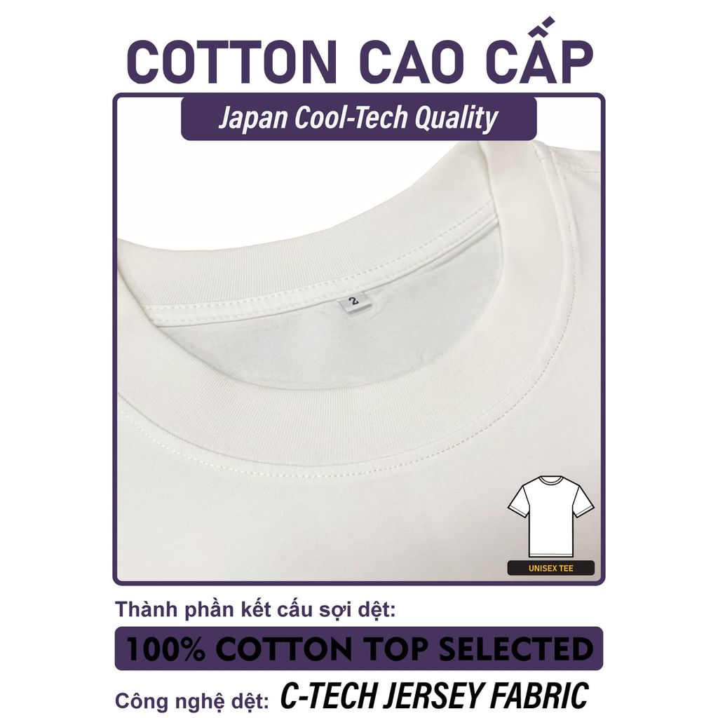 Áo Thun Nam Nữ Unisex Cotton Cao Cấp 260gsm_TRƠN