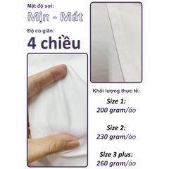 Áo Thun Nam Nữ Unisex Cotton Cao Cấp 260gsm_TRƠN