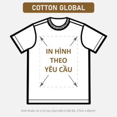 Áo Thun Nam Nữ Regular Oversized Cà Phê Cotton Global 280gsm_IN THEO YÊU CẦU