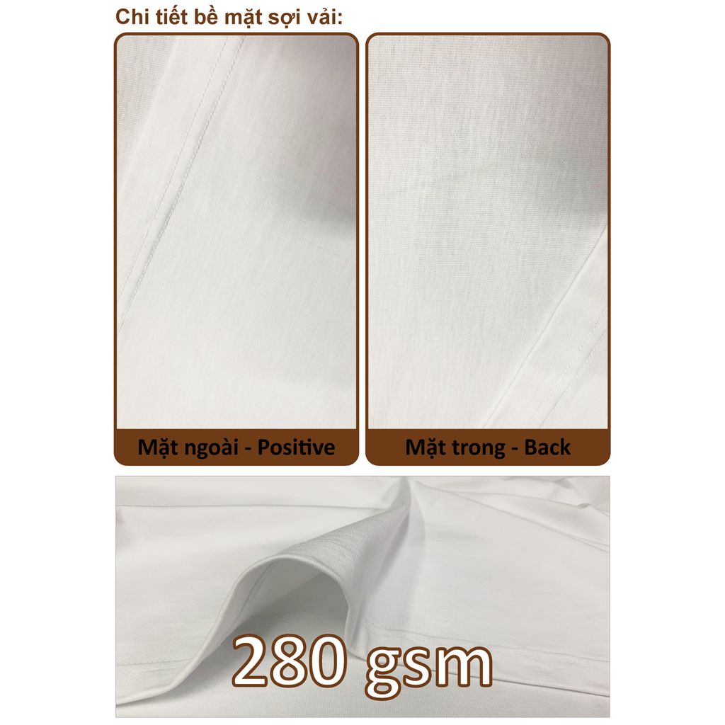 Áo Thun Nam Nữ Boxy Oversized Cotton Global 280gsm_TRƠN