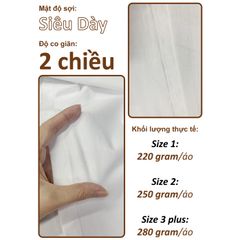 Áo Thun Nam Nữ Boxy Oversized Cotton Global 280gsm_TRƠN