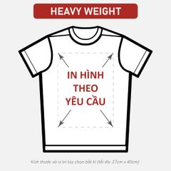 Áo Thun Nam Nữ Bold Oversized Trắng Heavy Weight 310gsm_IN THEO YÊU CẦU