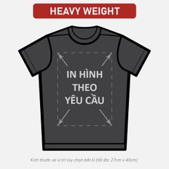 Áo Thun Nam Nữ Bold Oversized Đen Heavy Weight 310gsm_IN THEO YÊU CẦU