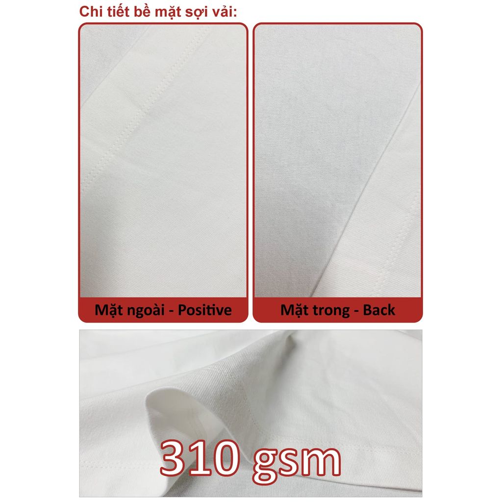 Áo Thun Nam Nữ Bold Oversized Heavy Weight 310gsm_TRƠN
