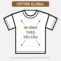 Áo Thun Nam Nữ Boxy Oversized Trắng Kem Cotton Global 280gsm_IN THEO YÊU CẦU