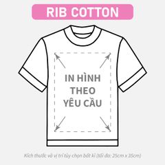 Áo Thun Nữ BABY TEE Be Premium Rib Cotton 260gsm_IN THEO YÊU CẦU