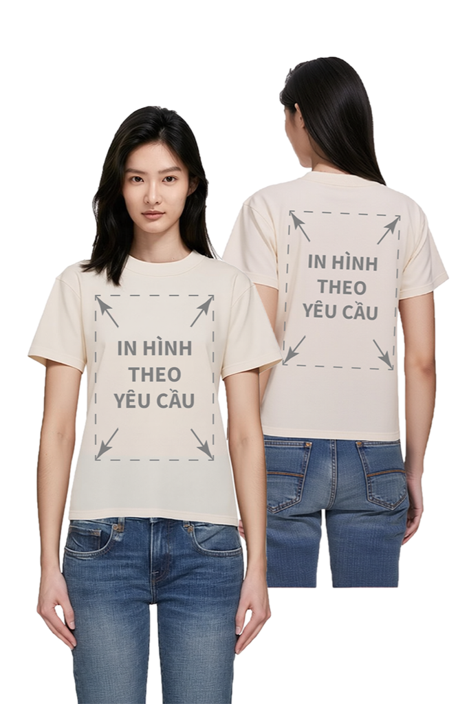 Áo Thun Nữ BABY TEE Be Premium Rib Cotton 260gsm_IN THEO YÊU CẦU
