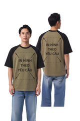 Áo Thun Nam Nữ Raplan Boxy - Fit Đen Nâu Cotton Premium 260gsm_IN THEO YÊU CẦU
