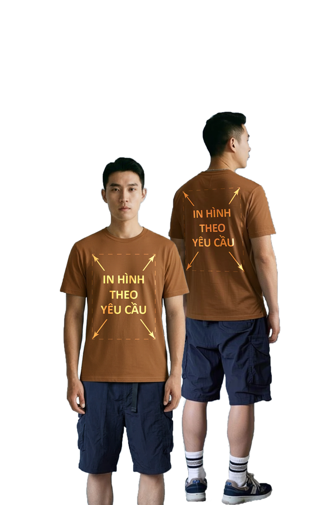 Áo Thun Nam Nữ Unisex Cà Phê Cotton Spandex 180gsm_IN THEO YÊU CẦU