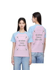 Áo Thun Raplan BABY TEE Nữ  Xanh Hồng Rib Cotton 230gsm_IN THEO YÊU CẦU