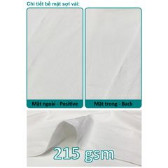 Áo Thun Nam Nữ Unisex Cotton Mộc Việt 215gsm_TRƠN
