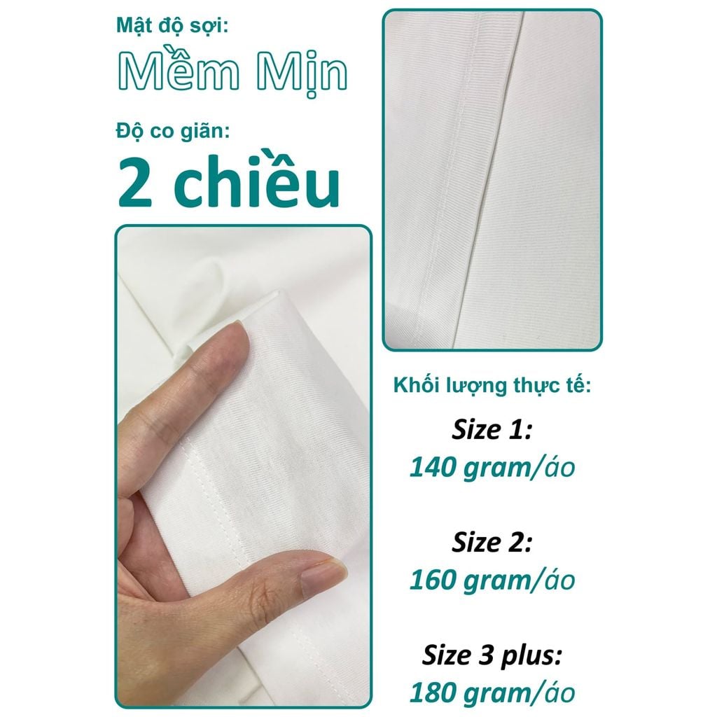 Áo Thun Nam Nữ Unisex Cotton Mộc Việt 215gsm_TRƠN