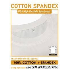 Áo Thun Nam Nữ Slim-Fit Unisex Cotton Spandex 180gsm_TRƠN