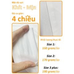 Áo Thun Nam Nữ Slim-Fit Unisex Cotton Spandex 180gsm_TRƠN
