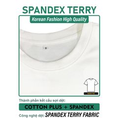 Áo Thun Nam Nữ Unisex Spandex Terry 290gsm_TRƠN