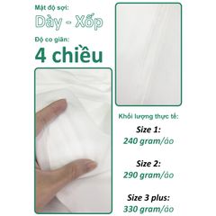 Áo Thun Nam Nữ Unisex Spandex Terry 290gsm_TRƠN