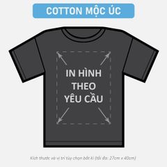 Áo Thun Nam Nữ Square Oversized Đen Cotton Mộc Úc 230gsm_IN THEO YÊU CẦU
