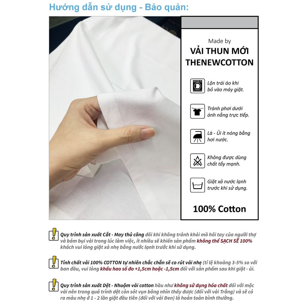 Áo Thun Nam Nữ Square Oversized Cotton Mộc Úc 230gsm_TRƠN