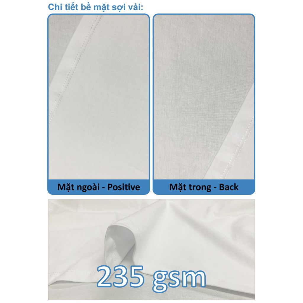Áo Thun Nam Nữ Boxy - Fit Oversized Cotton Local 235gsm_TRƠN