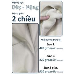 Áo Hoodie Nam Nữ Oversized Boxy - Fit  Super Fleece 400gsm_TRƠN