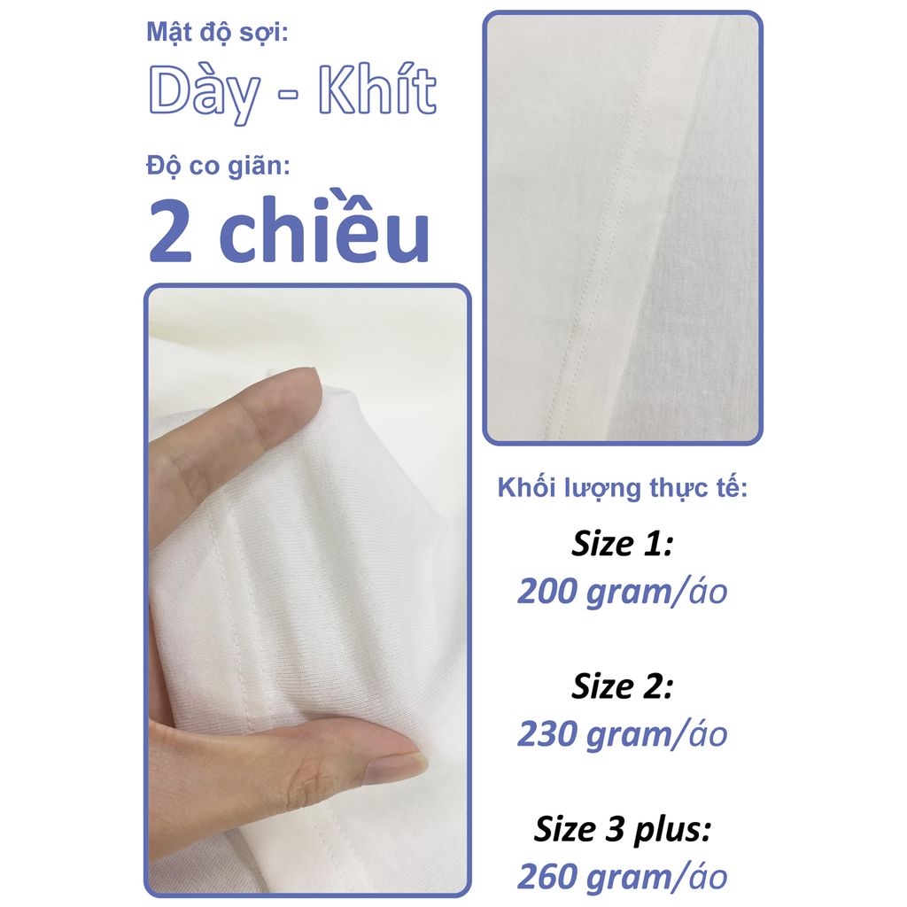 Áo Thun Nam Nữ Regular Unisex Cotton Premium 260gsm_TRƠN