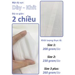 Áo Thun Nam Nữ Regular Unisex Cotton Premium 260gsm_TRƠN