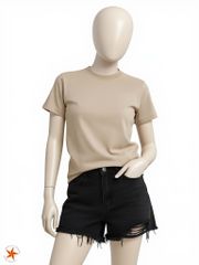 Áo Thun Nữ BABY TEE Premium Rib Cotton 260gsm_TRƠN
