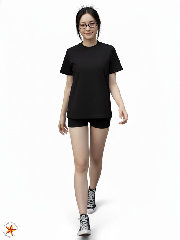 Áo Thun Nữ BABY TEE Rib Cotton 230gsm_TRƠN