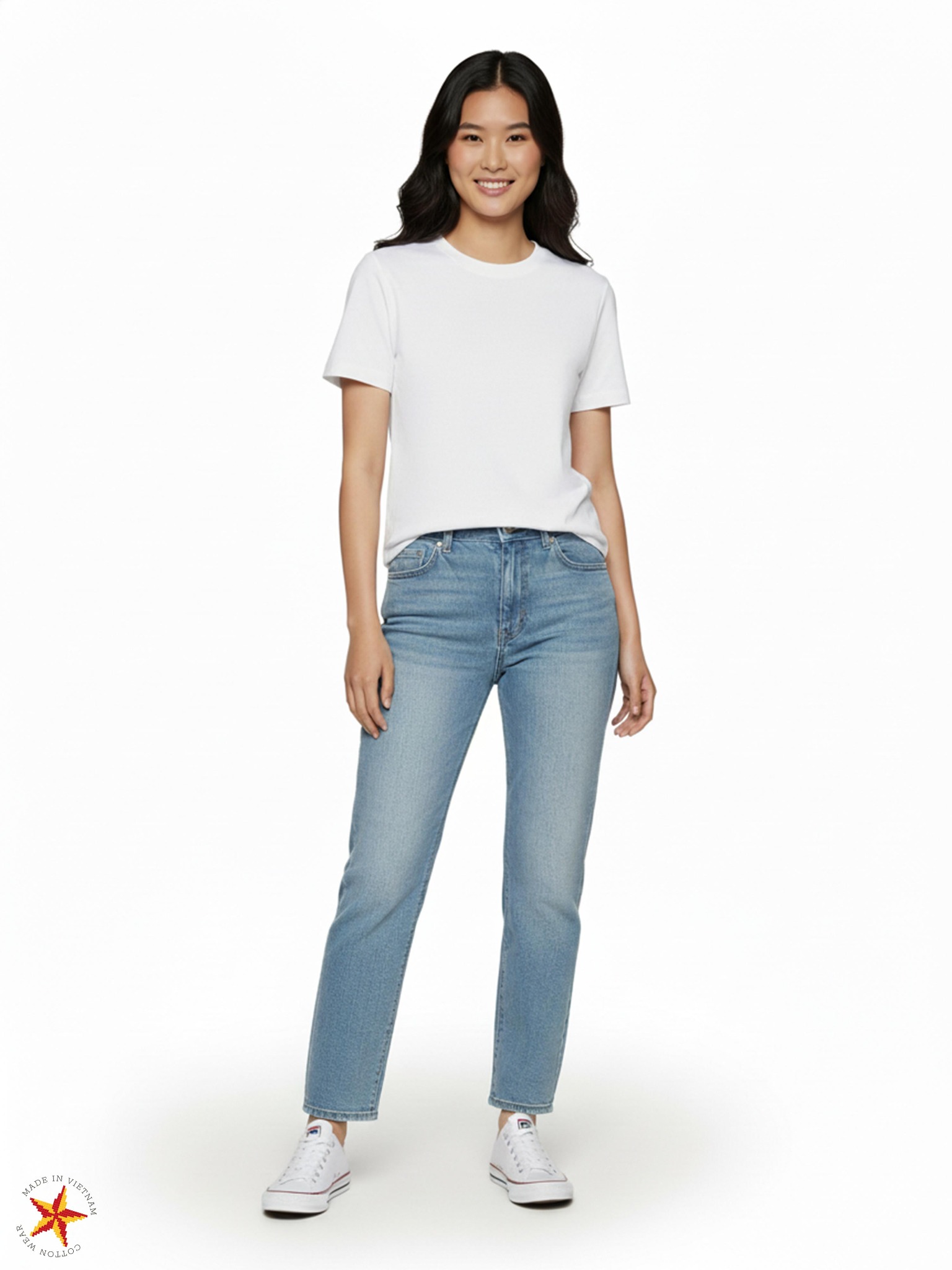 Áo Thun Nữ BABY TEE Rib Cotton 230gsm_TRƠN