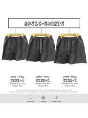 Quần Short Nam Nữ Unisex Basic_TRƠN