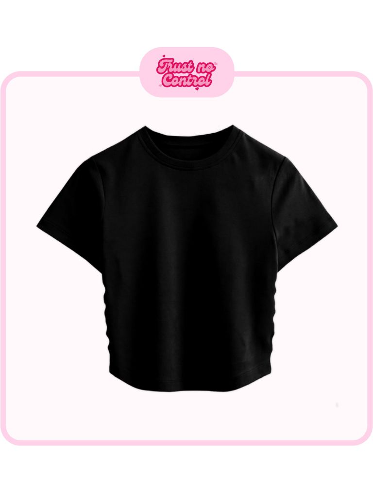 Áo Thun Croptop Nữ BABY TEE Rib Cotton 230gsm_TRƠN