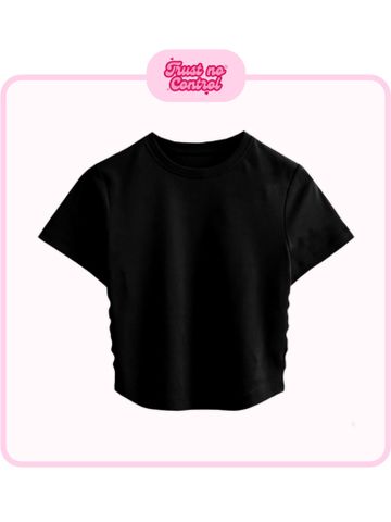 Áo Thun Croptop Nữ BABY TEE Rib Cotton 230gsm_TRƠN