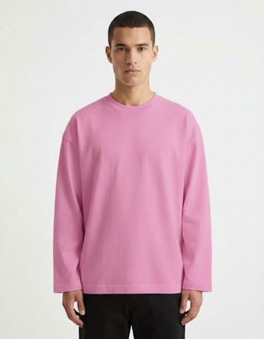 Áo Tay Dài Nam Nữ Regular Unisex Cotton Mộc Úc 230gsm_TRƠN